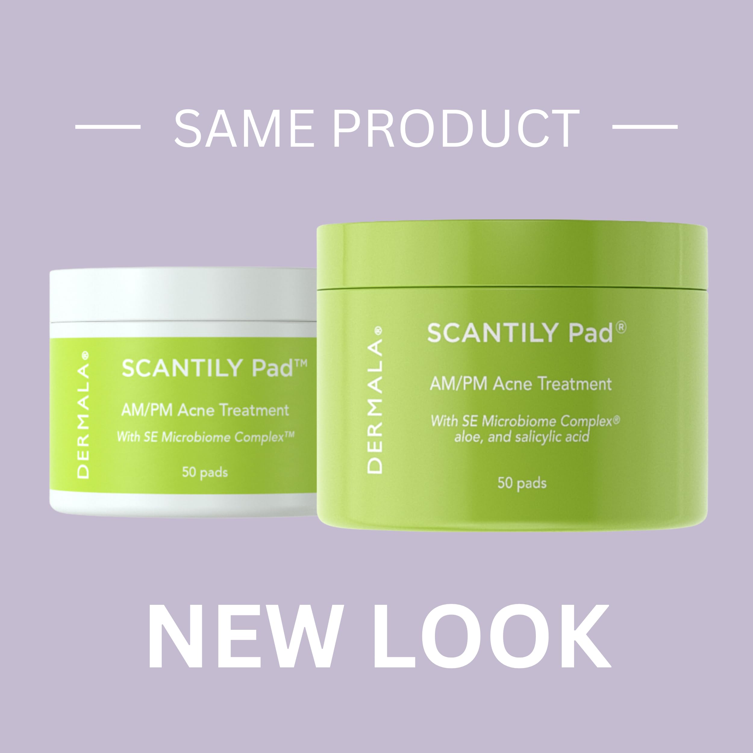 SCANTILY Pad AM/PM Acne Treatment for Face & Body - Oil Control & Blemish Relief - Day & Night Skincare Solution for Clear Skin