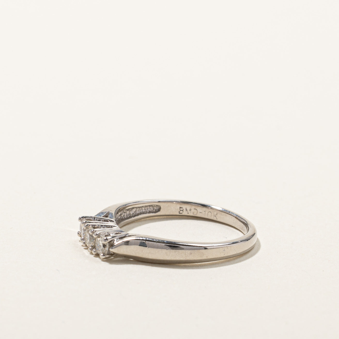 0.22ctw Three Stone Diamond Engagement Ring - Size 6.25 | Perfect for Proposals, Anniversaries & Special Occasions