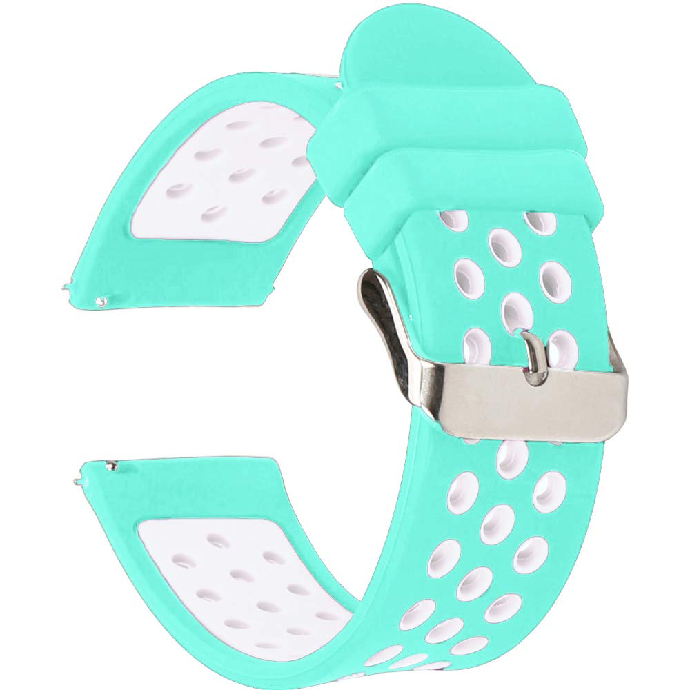 Universal 18mm 20mm 22mm 24mm Silicone Watch Band Replacement - Quick Release Rubber Strap for Men & Women - Perfect for Sports, Fitness & Everyday Wear
