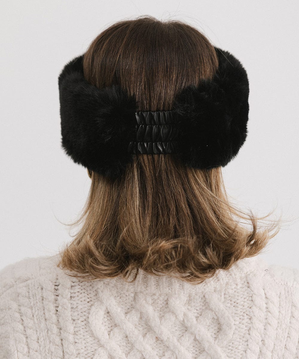 Margot Faux Fur Headband for Women - Soft Winter Head Wrap, Fashionable Hair Accessory for Cold Weather, Outdoor Activities and Stylish Outfits