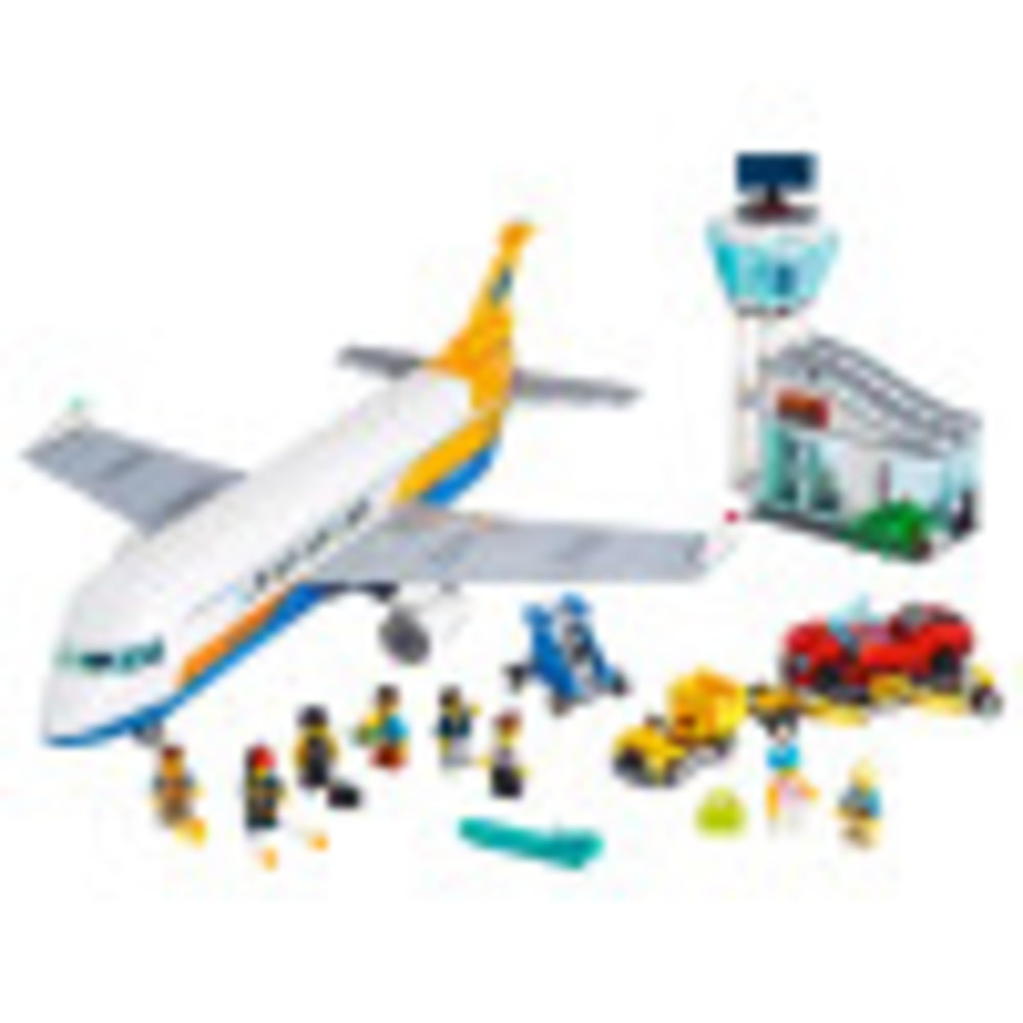 LEGO City Passenger Airplane 60262 Building Kit - Airport Playset with Radar Tower, Truck & Car Elevator, 8 Minifigures (669 Pieces) | Perfect for Kids Ages 6+ | Creative Air Travel & Role Play Toy Gift