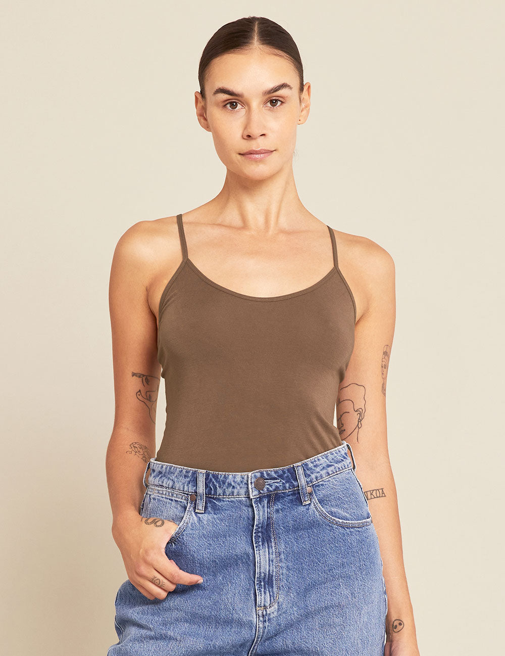 Clove Women's Cami Top - Soft Stretch Sleeveless Tank for Casual Wear & Layering | Perfect for Summer Outfits, Beach Cover-Ups & Lounge Wear