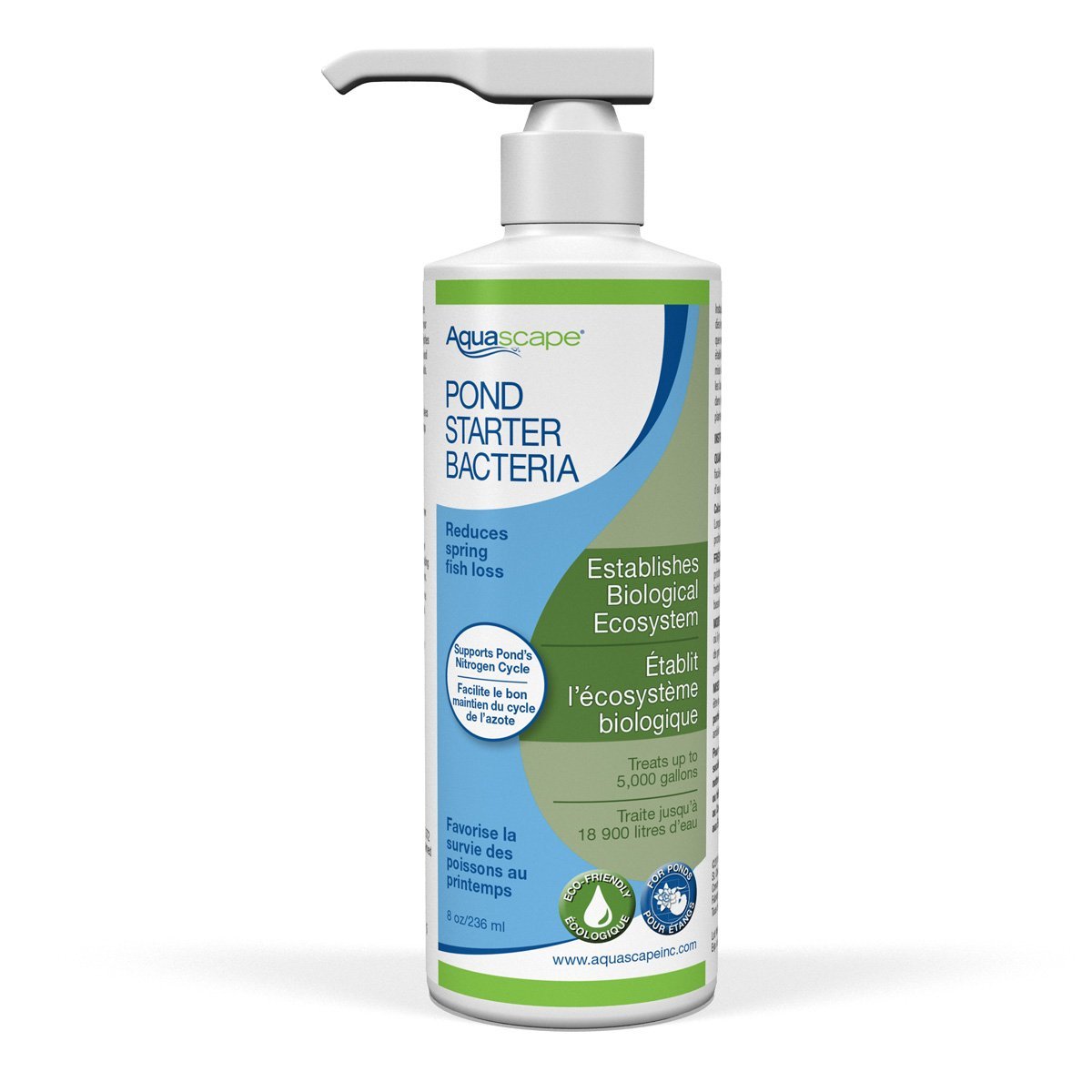 Aquascape 96013 Pond Starter Bacteria Water Treatment - 8oz for Clean Ponds, Fountains, and Water Features