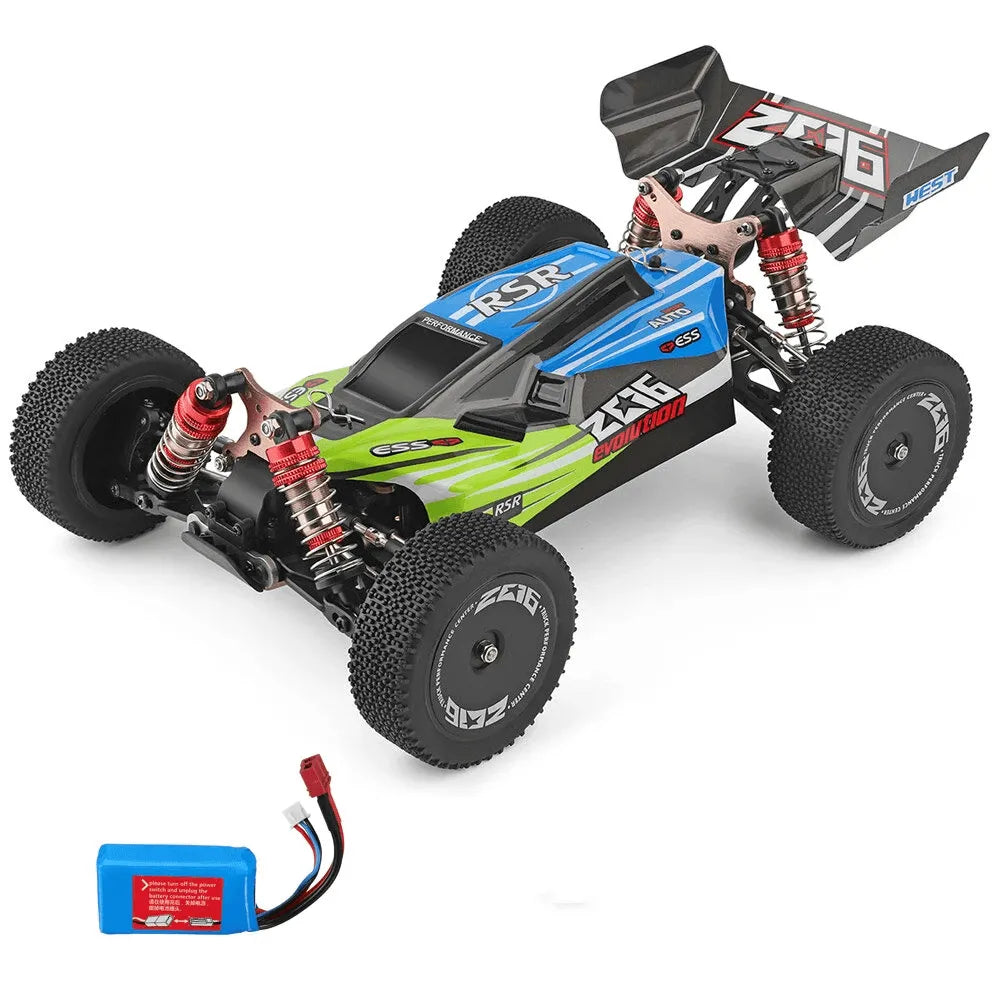 WLtoys 144001 1/14 Scale 2.4GHz 4WD High Speed Remote Control Racing Car - 60km/h with Battery - Perfect for Off-Road Racing, Backyard Driving & RC Hobby Enthusiasts
