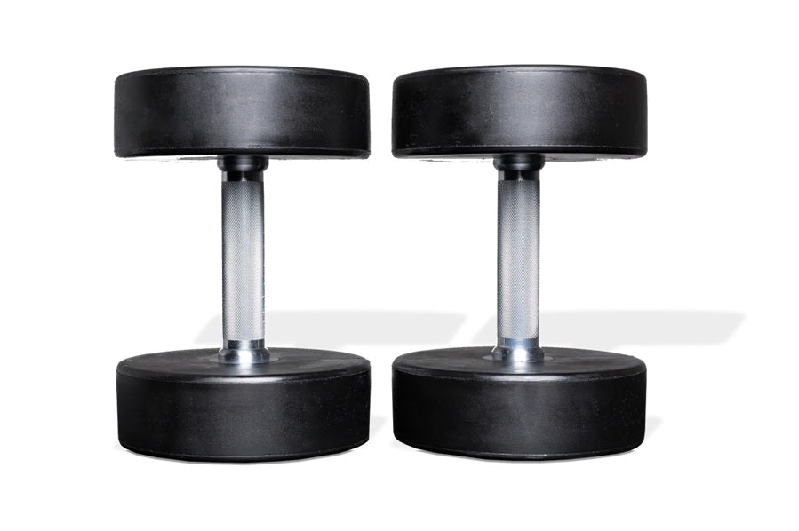 Warrior Elite Urethane Pro Style Dumbbell Sets (5-50lbs) - Premium Home Gym Equipment for Strength Training & Weightlifting - Perfect for Home Workouts, CrossFit & Fitness Enthusiasts