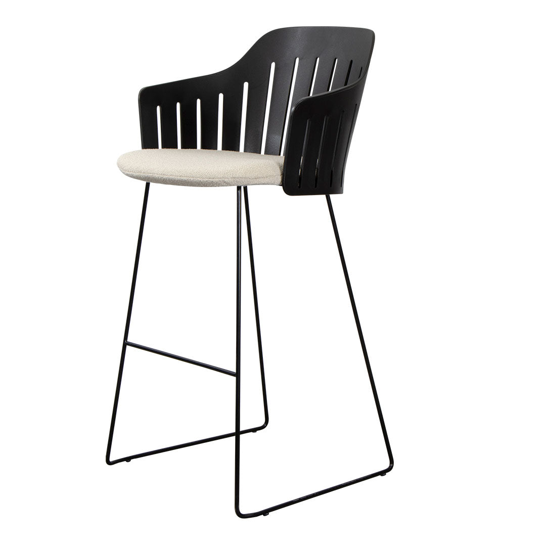 Premium Outdoor Bar Chair with Sled Base & Comfortable Seat Cushion - Perfect for Patio, Deck, Poolside, and Backyard Relaxation