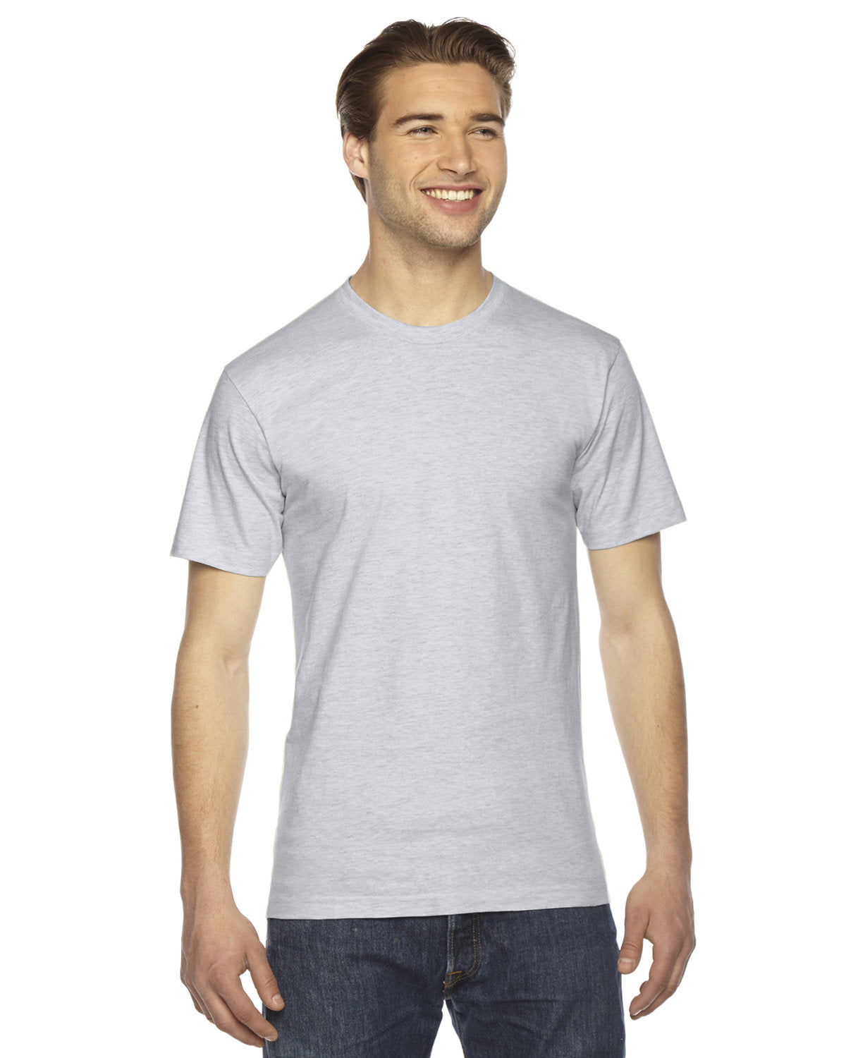 American Apparel 2001W Unisex Fine Jersey Short Sleeve T-Shirt - Soft Cotton Tee for Men & Women - Perfect for Casual Wear, Gym, and Everyday Outfits