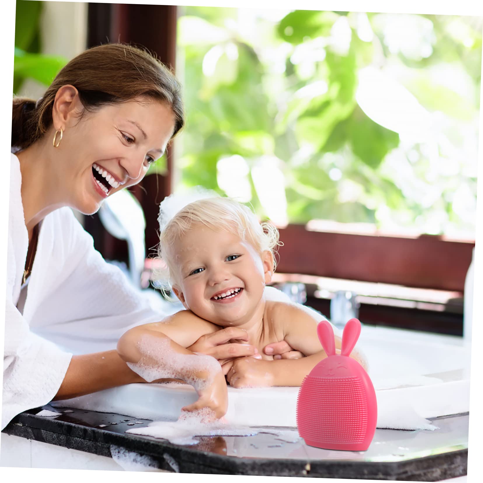 FRCOLOR 9 Pcs Silicone Face & Body Brush for Kids Bath & Shower