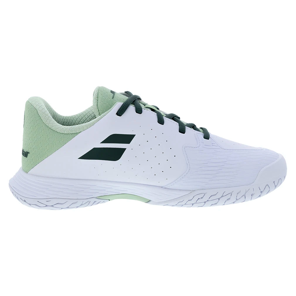 Juniors Propulse Tennis Shoes for Women & Girls - White & Dark Green Athletic Sneakers - Lightweight Comfort for Tennis, Running & Casual Wear