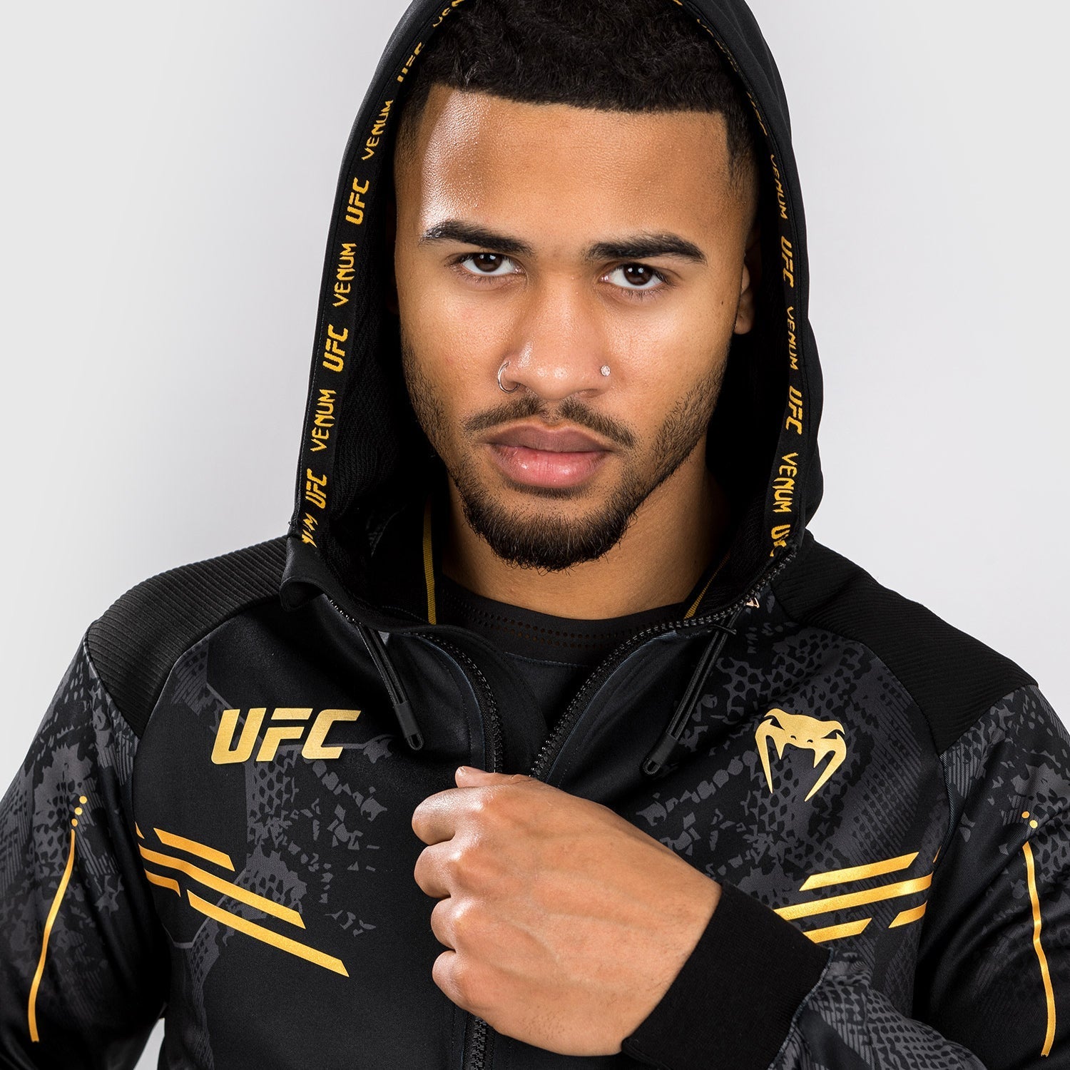 Venum UFC Adrenaline Authentic Fight Night Walkout Hoodie for Men - Champion Edition | MMA Training, Gym Workout & Casual Streetwear