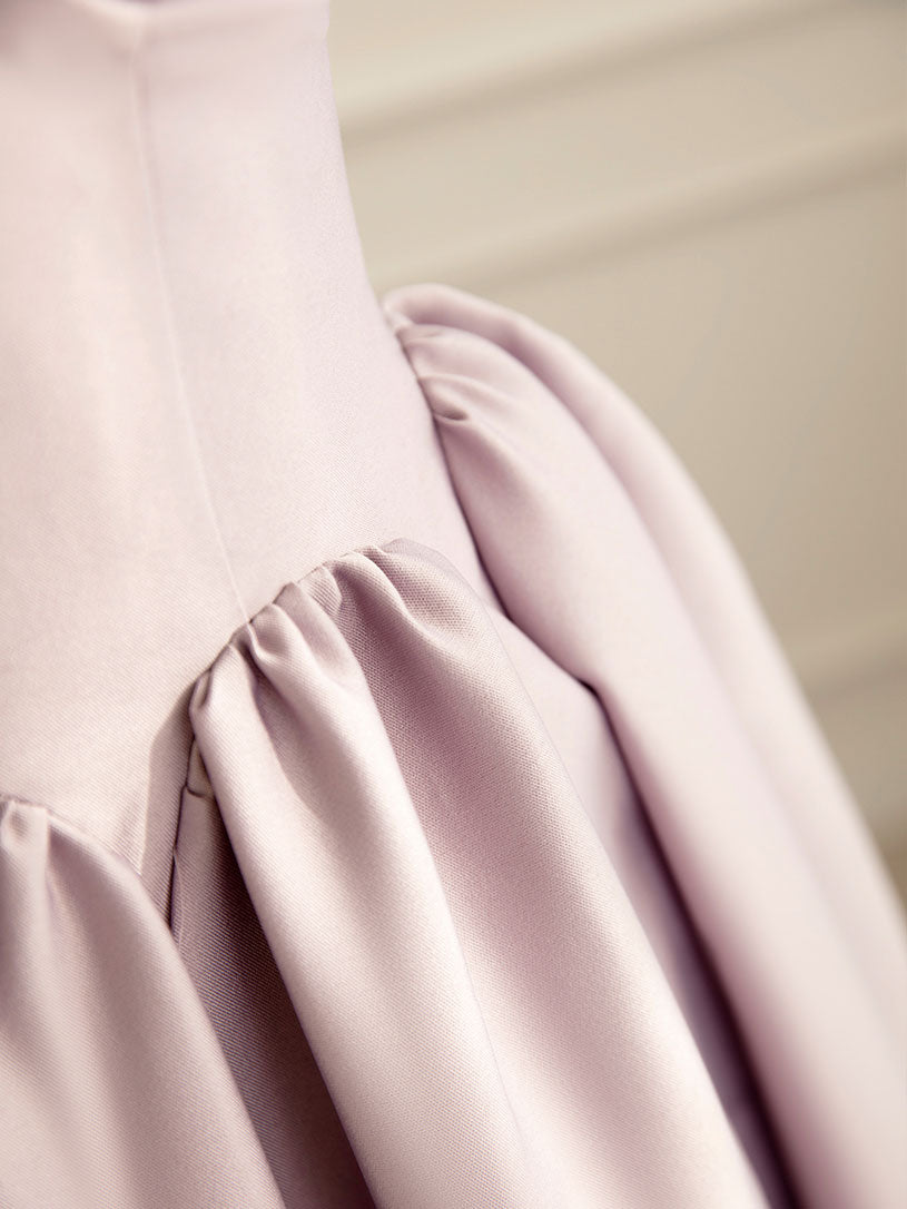 Elegant A-Line Satin Pink Maxi Dress for Women - Perfect for Weddings, Parties & Special Occasions