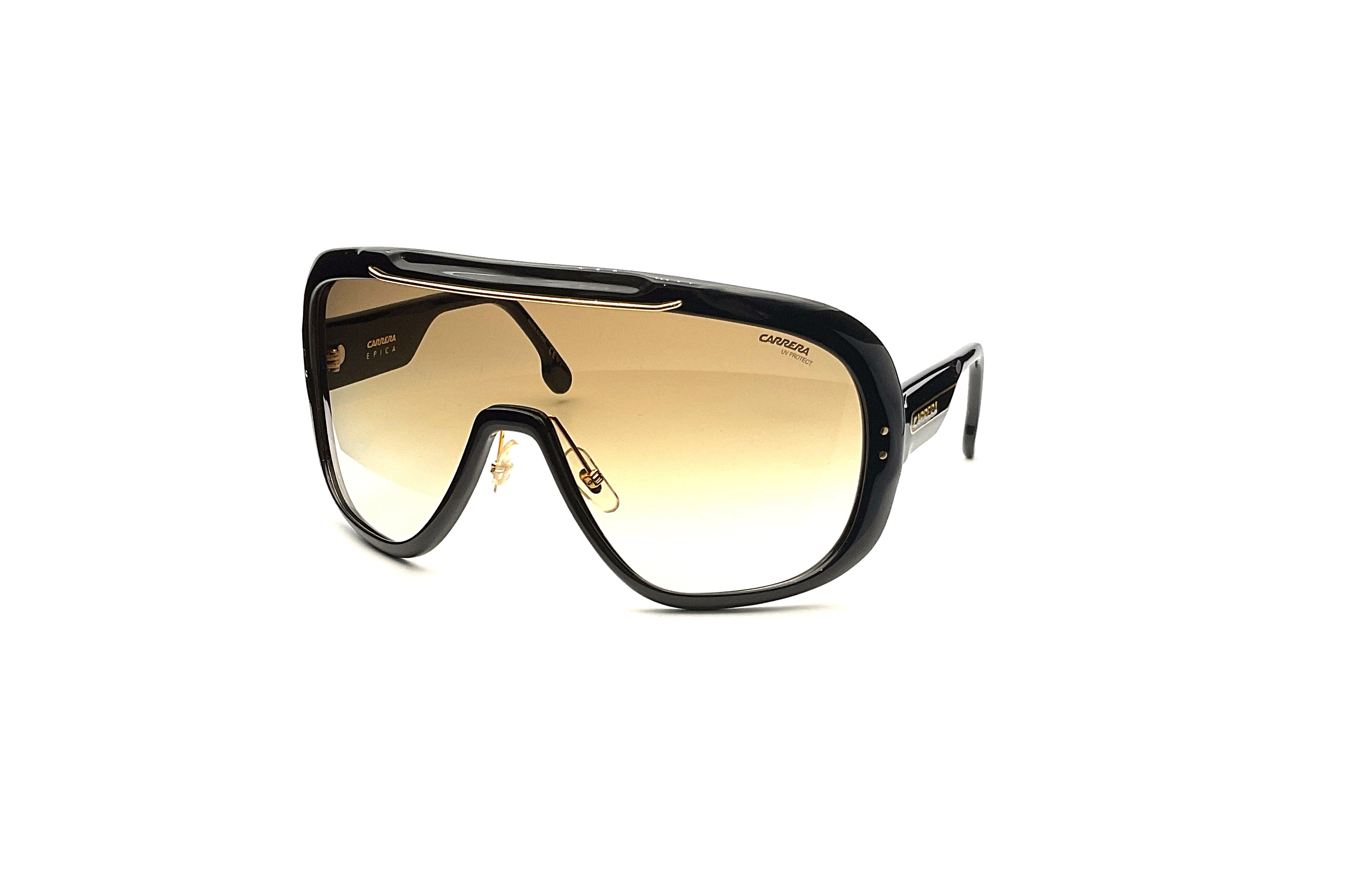 Carrera Epica Black Sunglasses - Polarized UV Protection for Men & Women - Perfect for Driving, Running, and Outdoor Activities