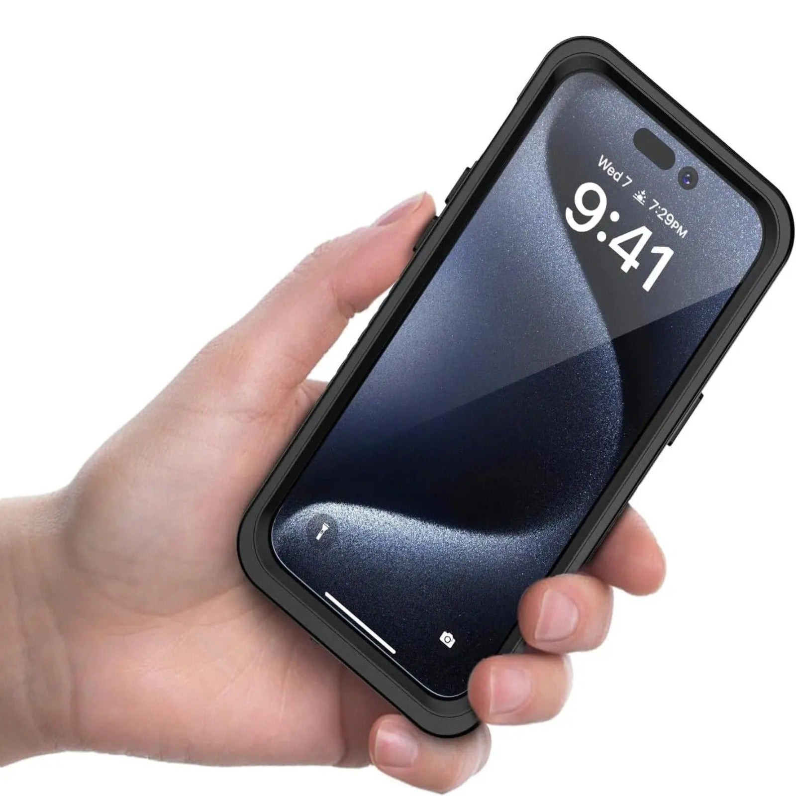 Waterproof iPhone 15 Case for iPhone 15 Pro & Pro Max - Shockproof & Dustproof Protection for Outdoor Activities, Swimming & Daily Use
