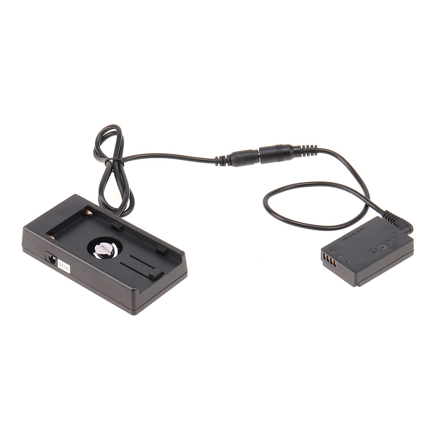 Canon EOS M Series LP-E12 Dummy Battery Adapter with NP-F970 Plate & Hot Shoe Mount - Compatible with EOS M, M2, M10, M50, M100, M200 DSLR Cameras - Perfect for Continuous Shooting, Vlogging & Studio Photography