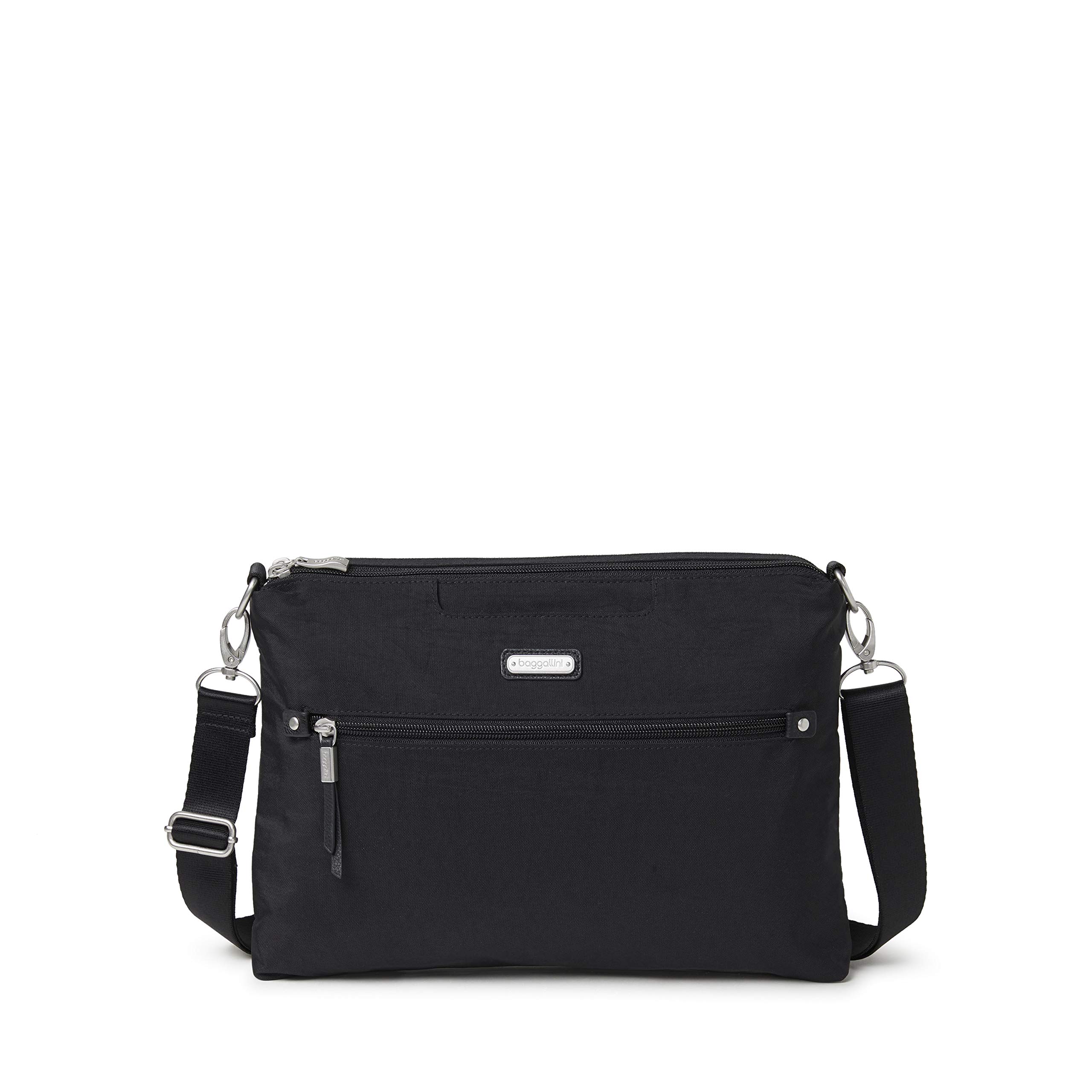 Baggallini New Classic Five Blocks Crossbody Bag - Lightweight Travel Purse for Women, RFID Protection, Multiple Pockets - Perfect for Shopping, Travel & Everyday Use