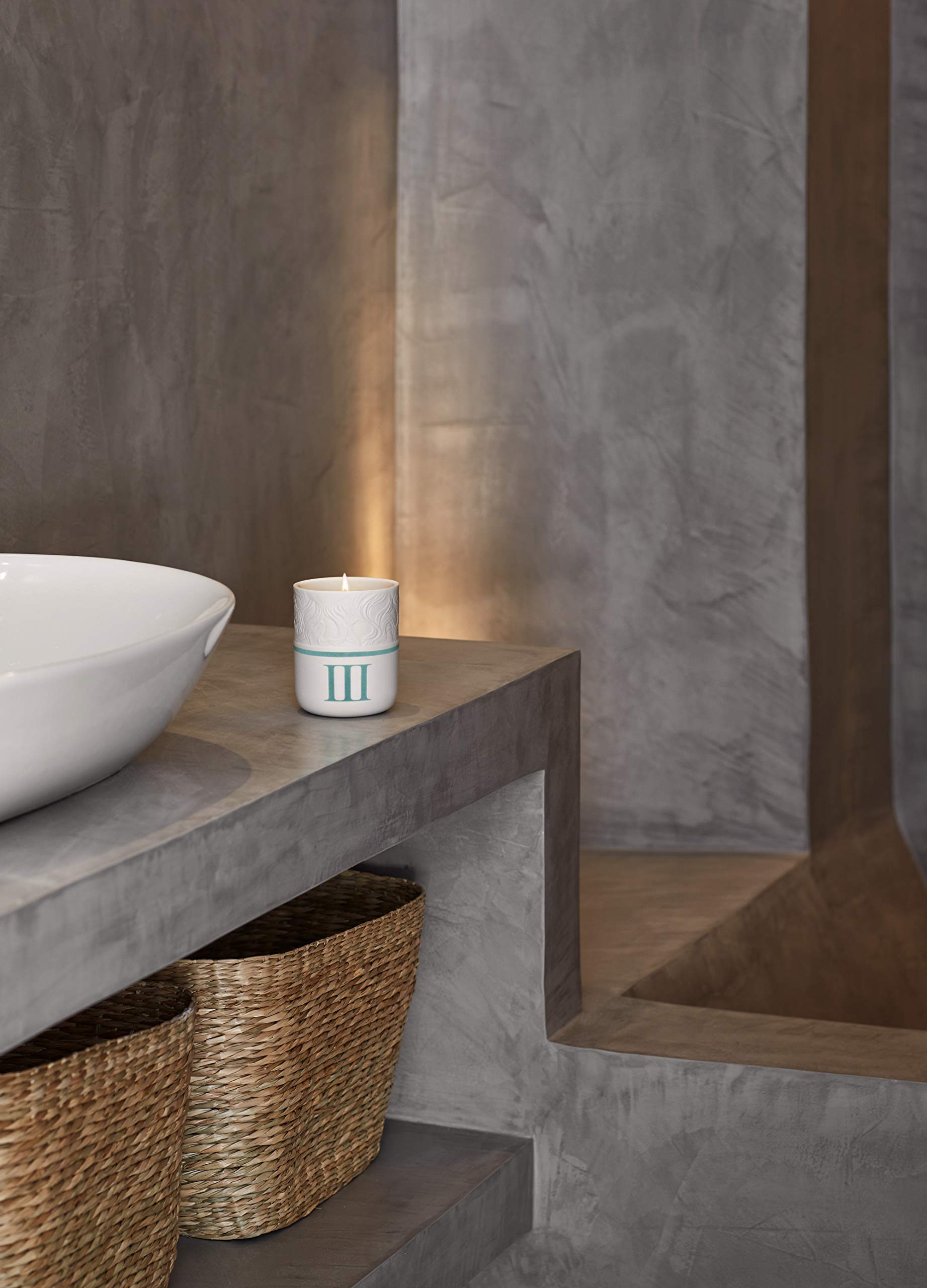 LLADRÓ Timeless Candle III - Mediterranean Beach Scented Porcelain Candle for Home Decor, Romantic Dinners & Spa Relaxation