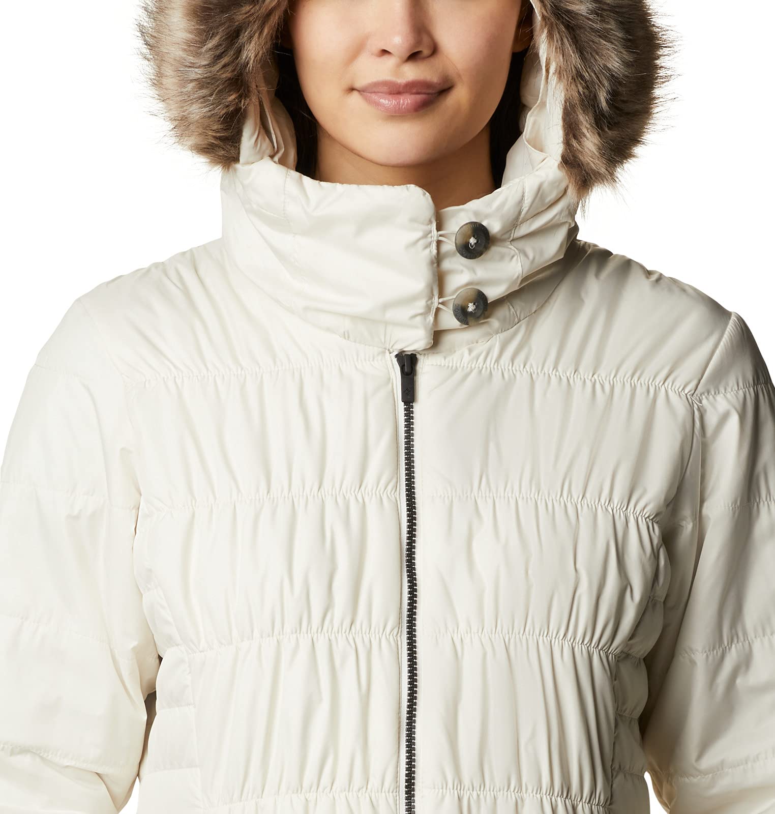 Columbia Women's Sparks Lake Waterproof Jacket - Lightweight, Breathable, Windproof Raincoat for Hiking, Camping & Outdoor Activities (Chalk, Medium)