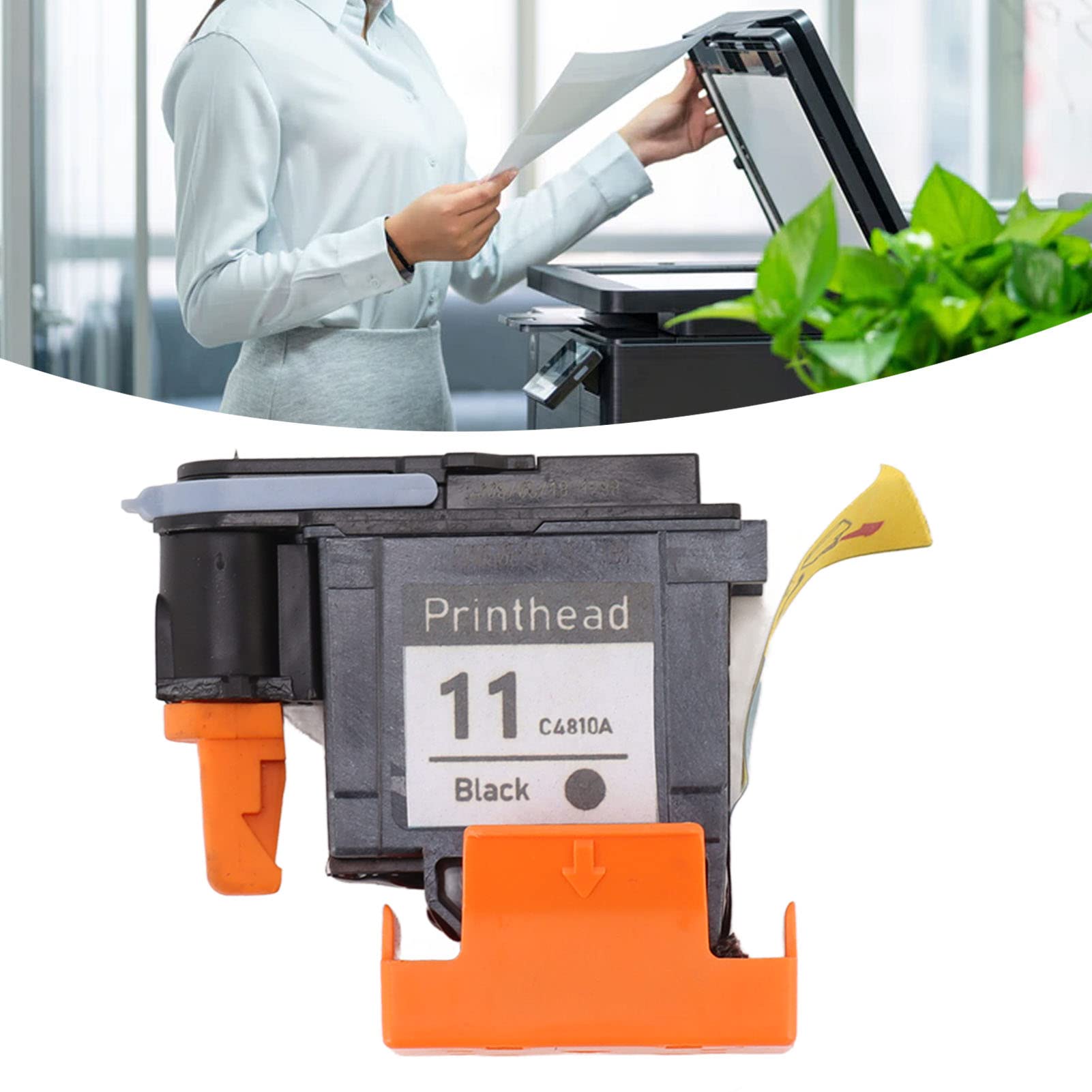 510 500 Printhead Replacement - Black Printer Printhead Compatible with HP Designjet 100 110 111 500 510 800 813 850 - Perfect for Large Format Printing & CAD Drawings