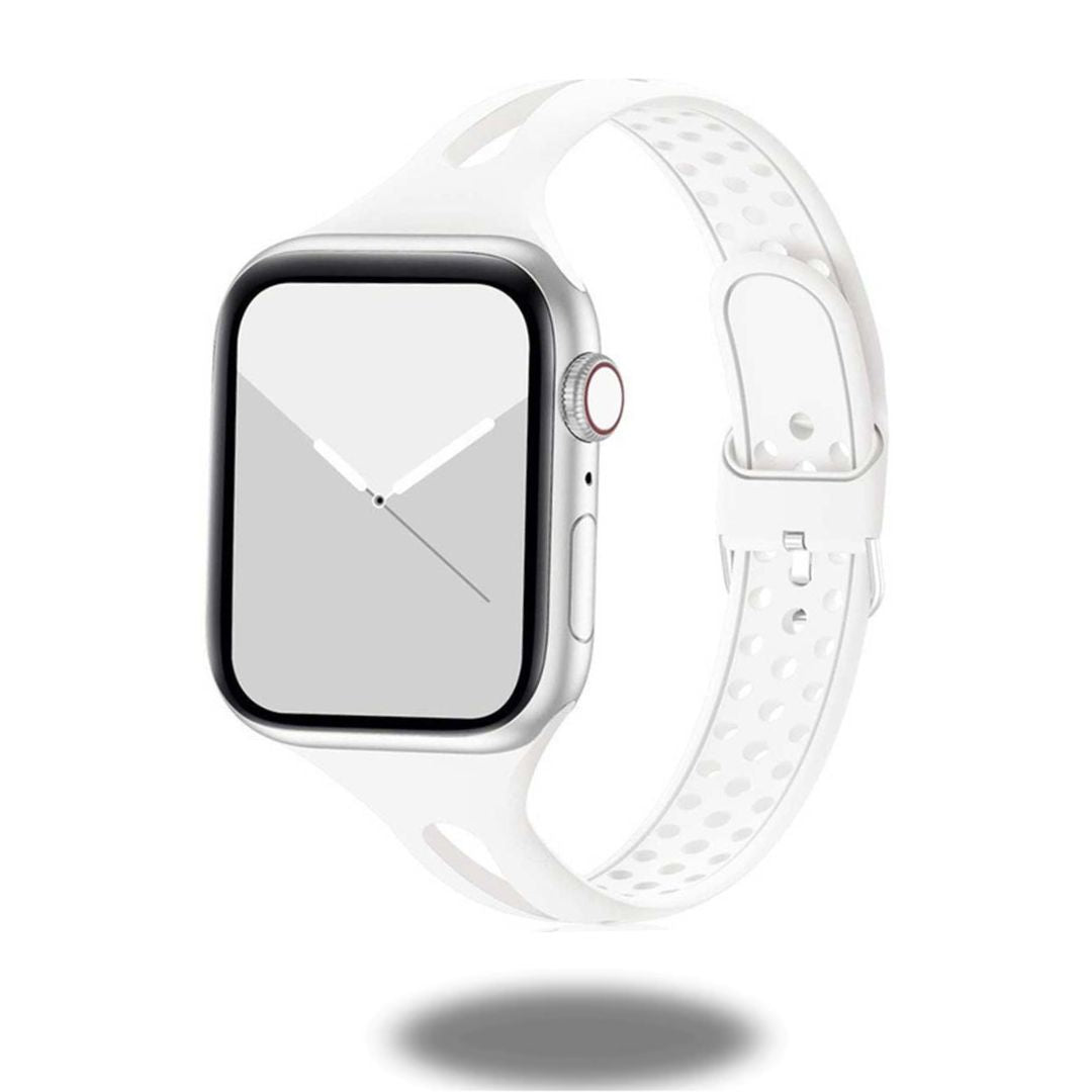 Slim Sports Breathable Bands for Apple Watch - Lightweight Comfortable Wristband for Running, Gym & Outdoor Activities