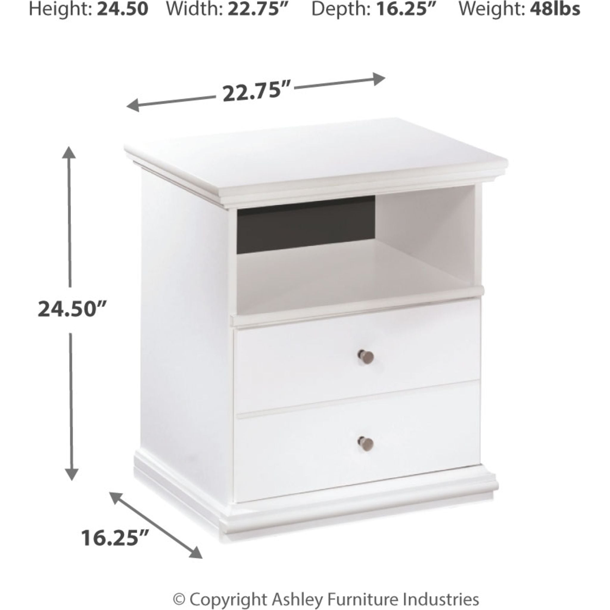 Bostwick Shoals 5-Piece Queen Bedroom Set in White - Modern Bed Frame, Nightstand & Dresser for Cozy Master Bedroom Decor