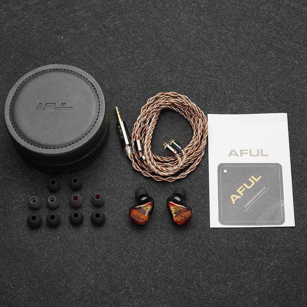 AFUL Performer8 Hybrid IEMs - 1 Dynamic Driver + 7 Balanced Armature Earphones for Audiophiles | Perfect for Music Lovers, Studio Monitoring & Gaming