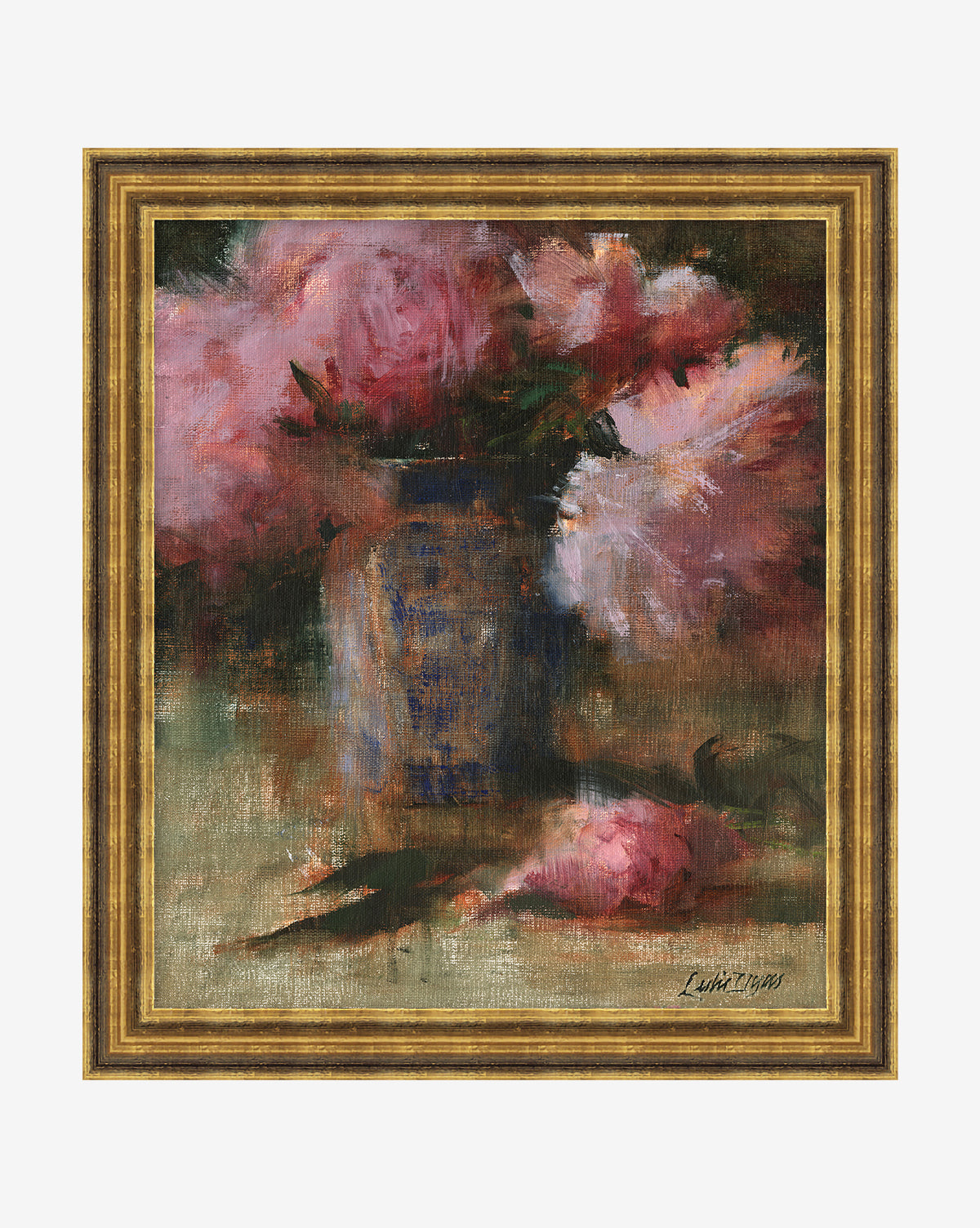 Beautiful Peonies Artificial Flowers in Decorative Vase - Perfect for Home Decor, Wedding Centerpieces & Office Desk Arrangements