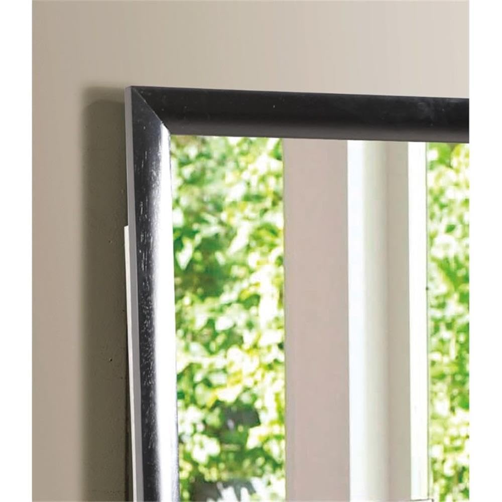 Glory Furniture G1500 Marilla Black Full-Length Mirror - Elegant Floor Mirror for Bedroom, Living Room, and Entryway Decor