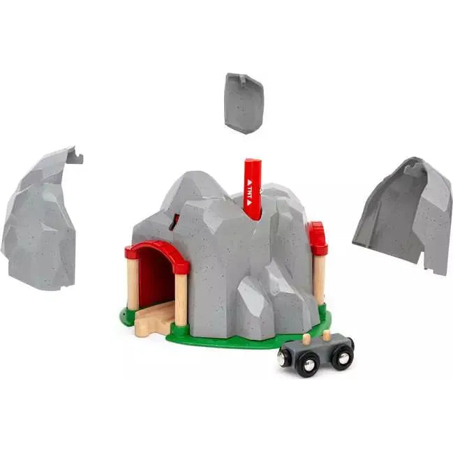 Brio Dynamite Mountain Tunnel 36044 - Wooden Train Set Accessory for Kids | Interactive Toy for Brio Railway System | Perfect for Imaginative Play & Train Layouts