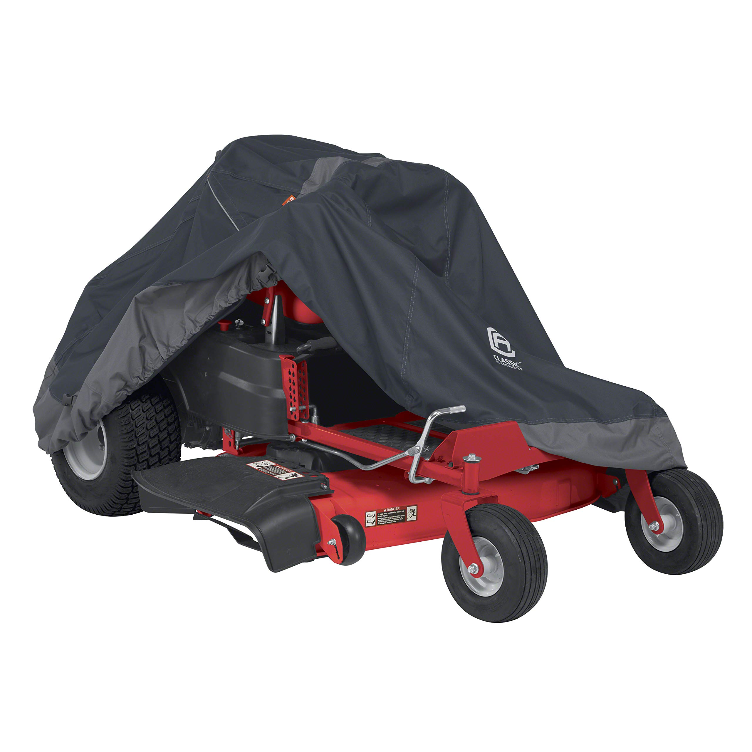 Classic Accessories StormPro Waterproof Heavy-Duty Zero Turn Mower Cover for 50-Inch Decks - Outdoor Lawn Equipment Protection