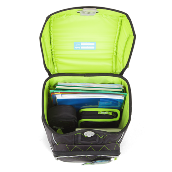 Ergobag Cubo Light MonstBear - Premium Kids Backpack for School & Travel - Durable, Lightweight & Ergonomic Design for Comfortable Daily Use