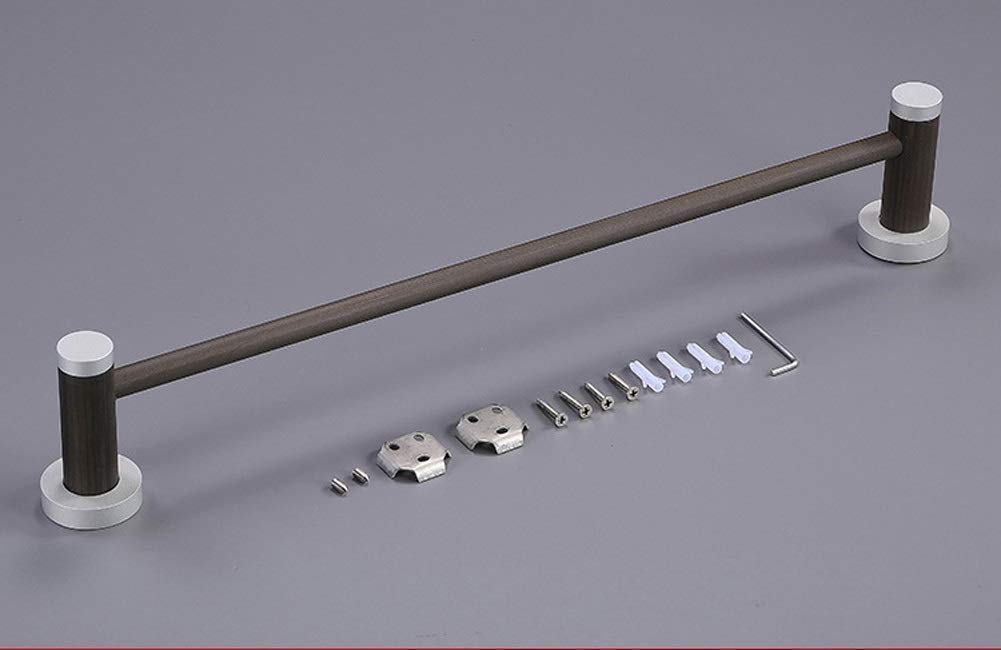 Single Layer Towel Rack - Modern Bathroom Towel Holder with Screw Embedded Installation | Black Minimalist Towel Bar for Bathroom, Hotel & Home Use | Space-Saving Toilet Hanging Rod