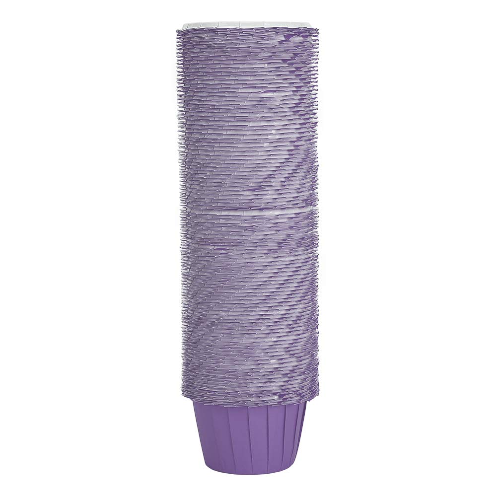 100pcs Purple Disposable Paper Baking Cups - DIY Muffin & Cupcake Liners for Desserts, Party, and Home Baking | Eco-Friendly Cake Wrappers & Drinking Cups for Baking Accessories