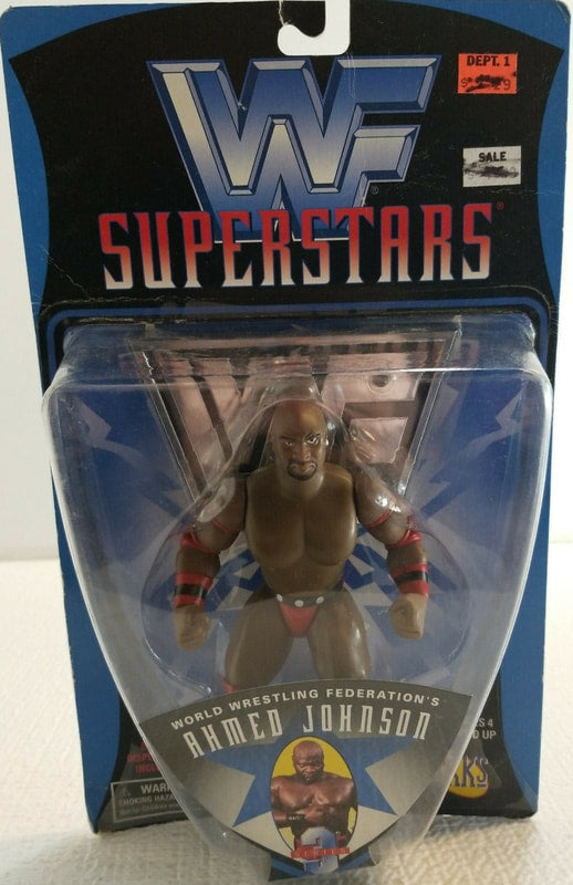 1997 WWF Jakks Pacific Superstars Series 3 Ahmed Johnson Wrestling Action Figure - Collectible Vintage Toy for WWF Fans & Wrestling Memorabilia Collectors - Perfect for Display, Play & Nostalgic Gift Giving