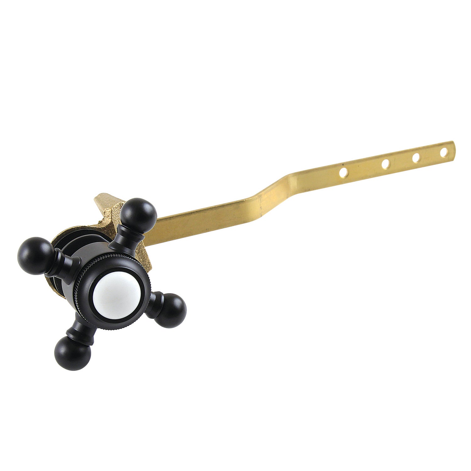 Buckingham KTBX0 Front Mount Toilet Tank Lever in Matte Black - Durable Replacement Flush Handle for Bathroom Toilet Repair and Upgrade