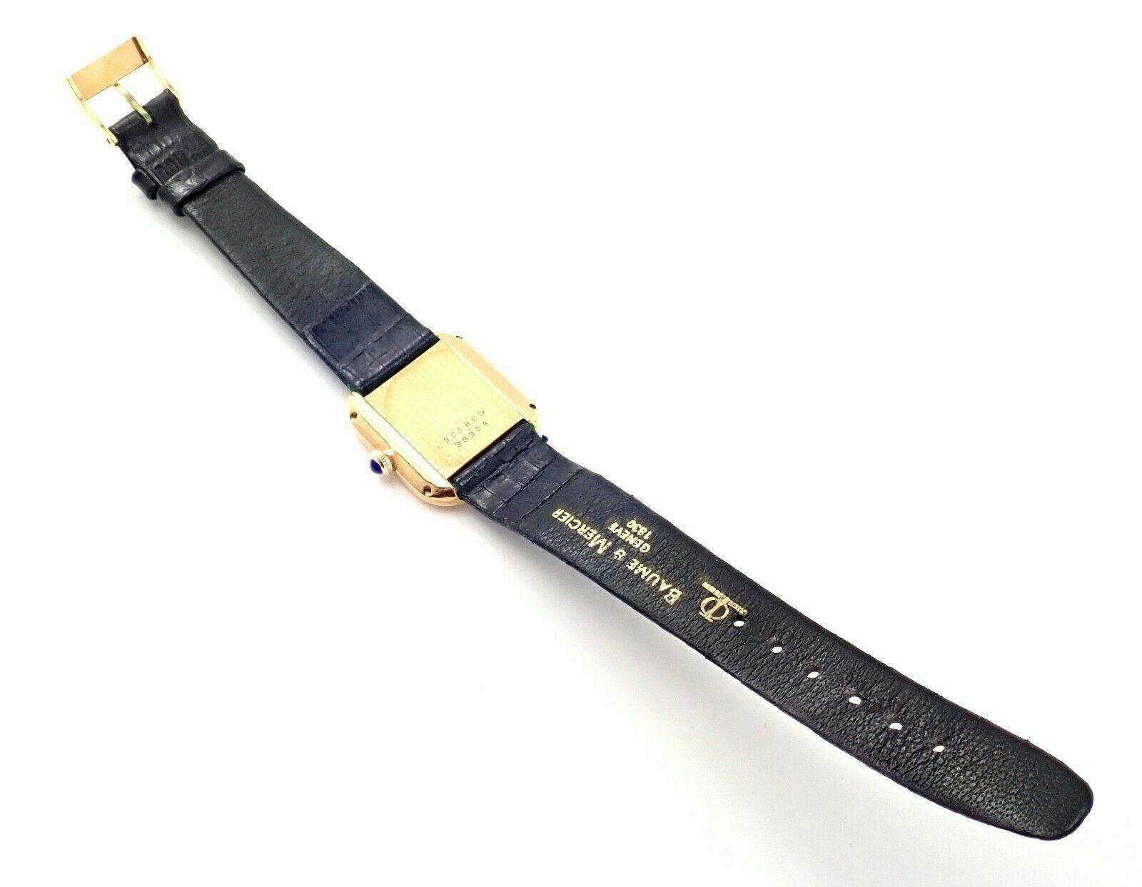 Authentic Baume & Mercier 18k Yellow Gold Manual Wind Luxury Watch 38304 - Perfect for Formal Events & Business Occasions