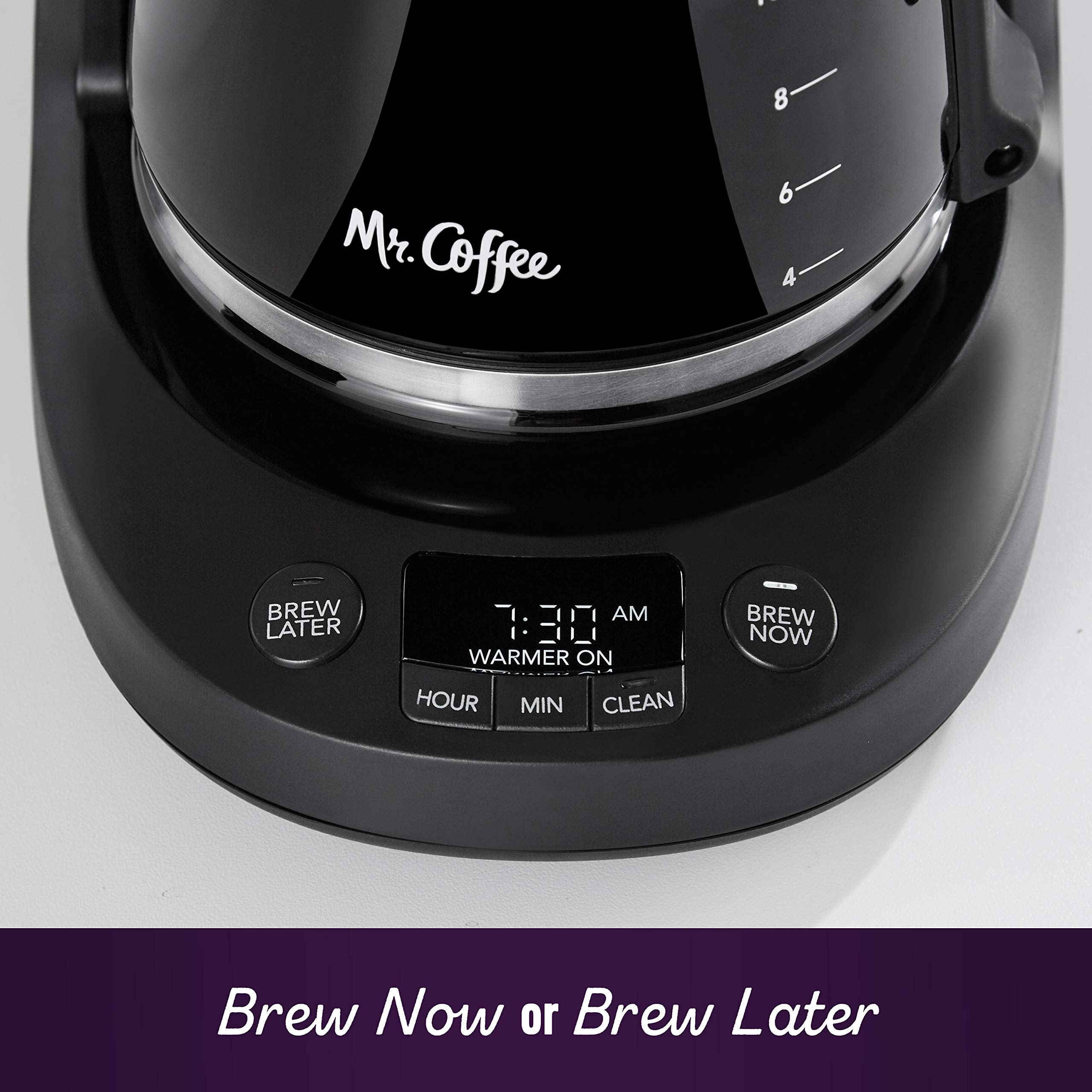 Mr. Coffee 12-Cup Programmable Coffee Maker with Advanced Water Filtration, Permanent Reusable Filter & Dishwasher Safe - Perfect for Home, Office & Entertaining