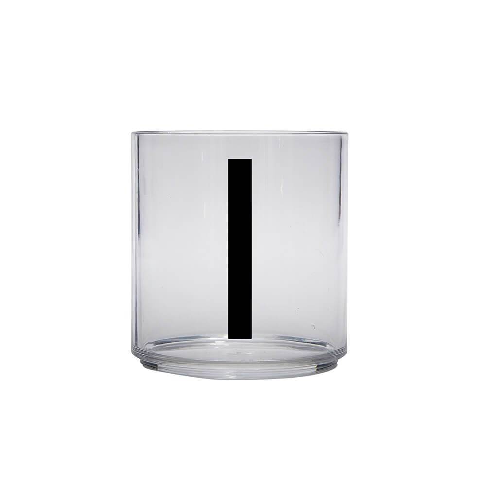 DESIGN LETTERS Kids Personal Drinking Glass - Drop Safe, BPA-Free, Letter Q - Perfect for School Lunch, Home, and Travel Use