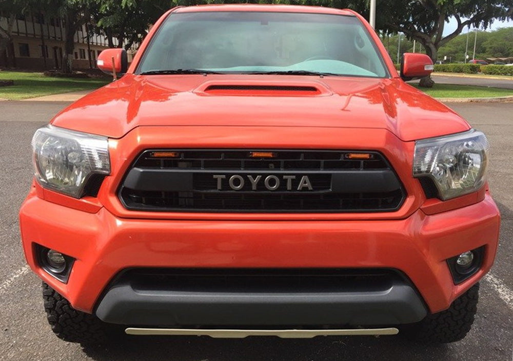 3PCS Amber LED Grille Marker Lights with Wiring Harness for Toyota Tacoma 4Runner TRD - Durable Off-Road Lighting for Trucks & SUVs