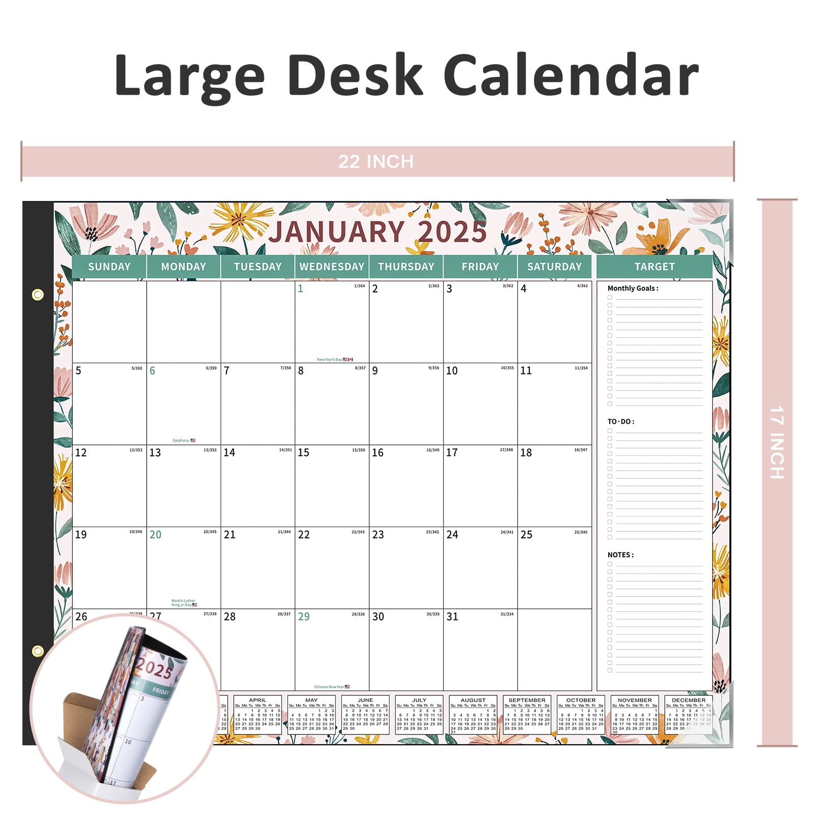 Ospelelf 2025-2026 Large Desk Calendar - 22