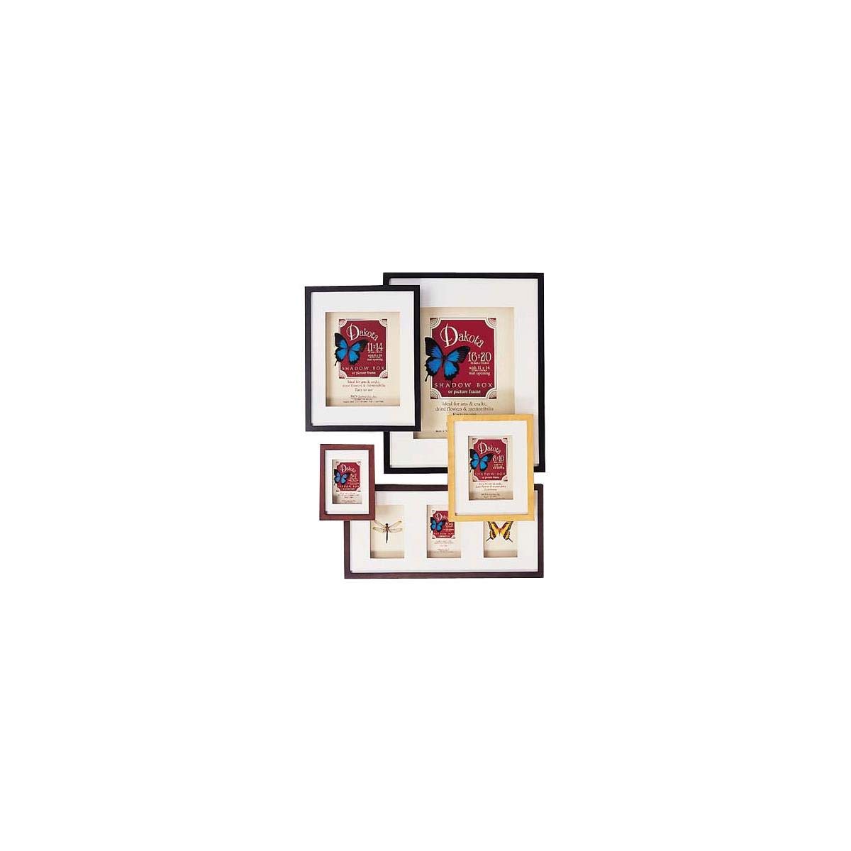 MCS Dakota Shadow Box Frame 11x14 and 8x10 Inches - Premium Wooden Display Case for Memorabilia, Photos, and Collectibles - Perfect for Home Decor, Office Display, and Gift Giving