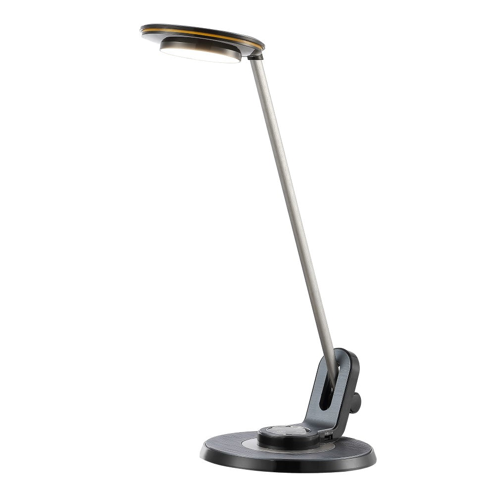 Dixon 18.5 Inch Modern Aluminum Adjustable LED Desk Lamp with USB Charging Port - Dimmable Task Lighting for Home Office, Study & Reading