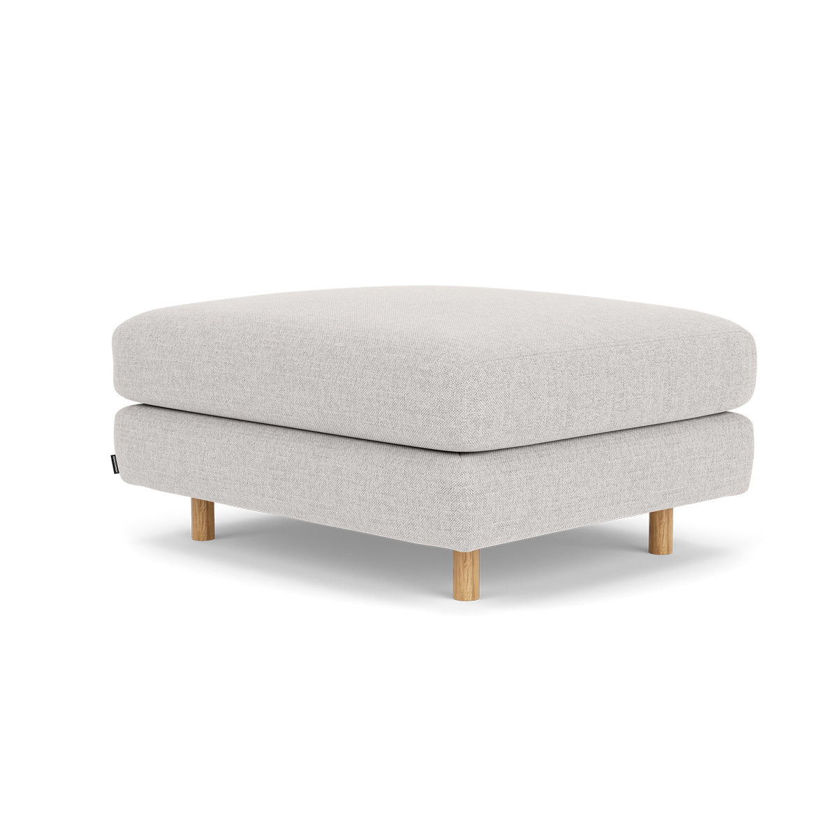 Dylan Fabric Ottoman - Soft and Stylish Footrest, Storage Bench, Living Room Accent Piece - Perfect for Small Spaces, Bedroom, or Lounge Area