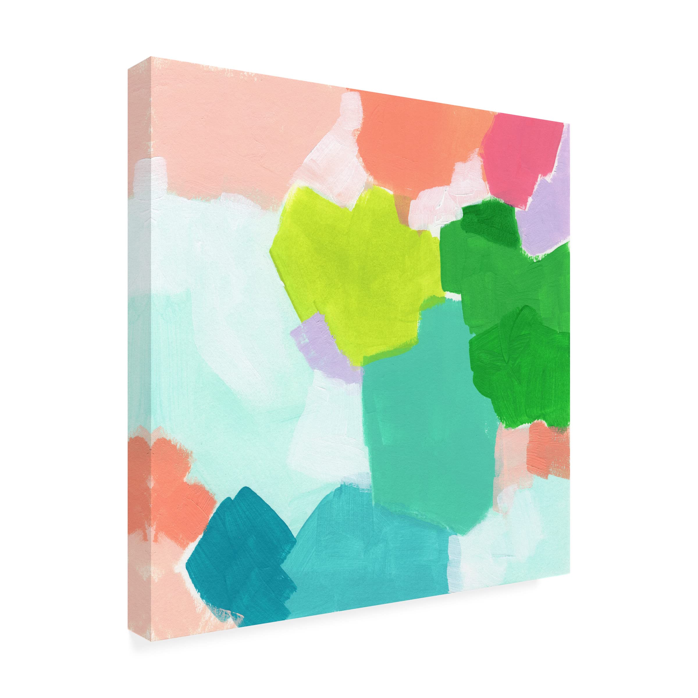 Bright Window II Canvas Wall Art by June Erica Vess - Modern Abstract Painting for Living Room, Bedroom & Office Decor