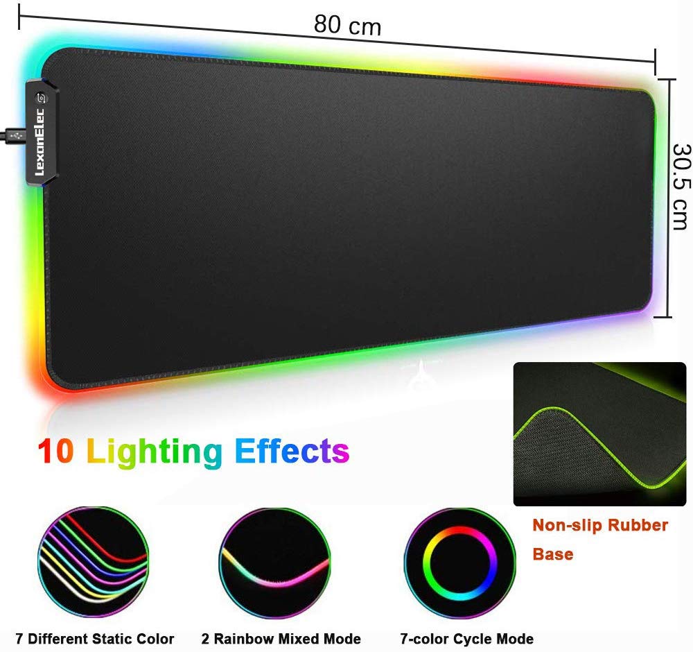 Wireless Gaming Keyboard and Mouse Combo with RGB Backlit, Rechargeable 3800mAh Battery, Metal Panel & Removable Wrist Rest - Includes RGB Gaming Mousepad (32.5x12inch) for PC, Mac, PS4, PS5 - Perfect for Gaming, Office Work & Streaming Setup