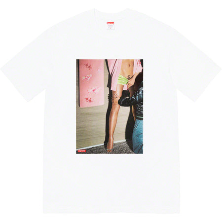 Supreme Model T-Shirt for Men - 100% Cotton White Crew Neck Tee - Casual Streetwear & Everyday Wear