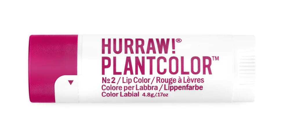 Hurraw Plantcolor No2 Organic Tinted Lip Balm - Vegan, Natural Moisturizing Lip Care for Daily Use & On-The-Go Hydration