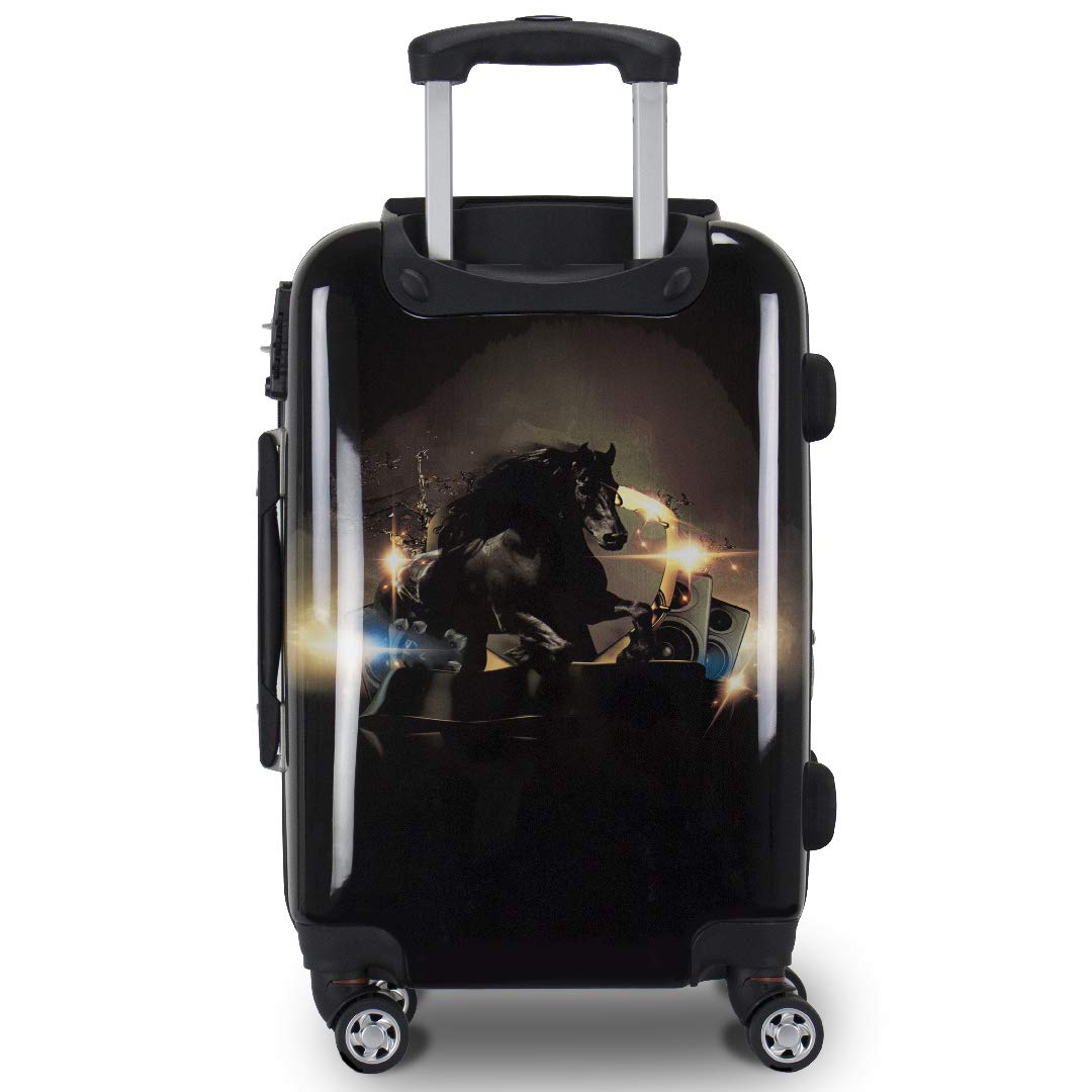 Chariot Horse Polycarbonate Hardside Expandable Spinner Luggage Set with TSA Lock - 3-Piece (20/24/28 Inch) - Durable Lightweight Suitcase for Travel, Business Trips & Family Vacations