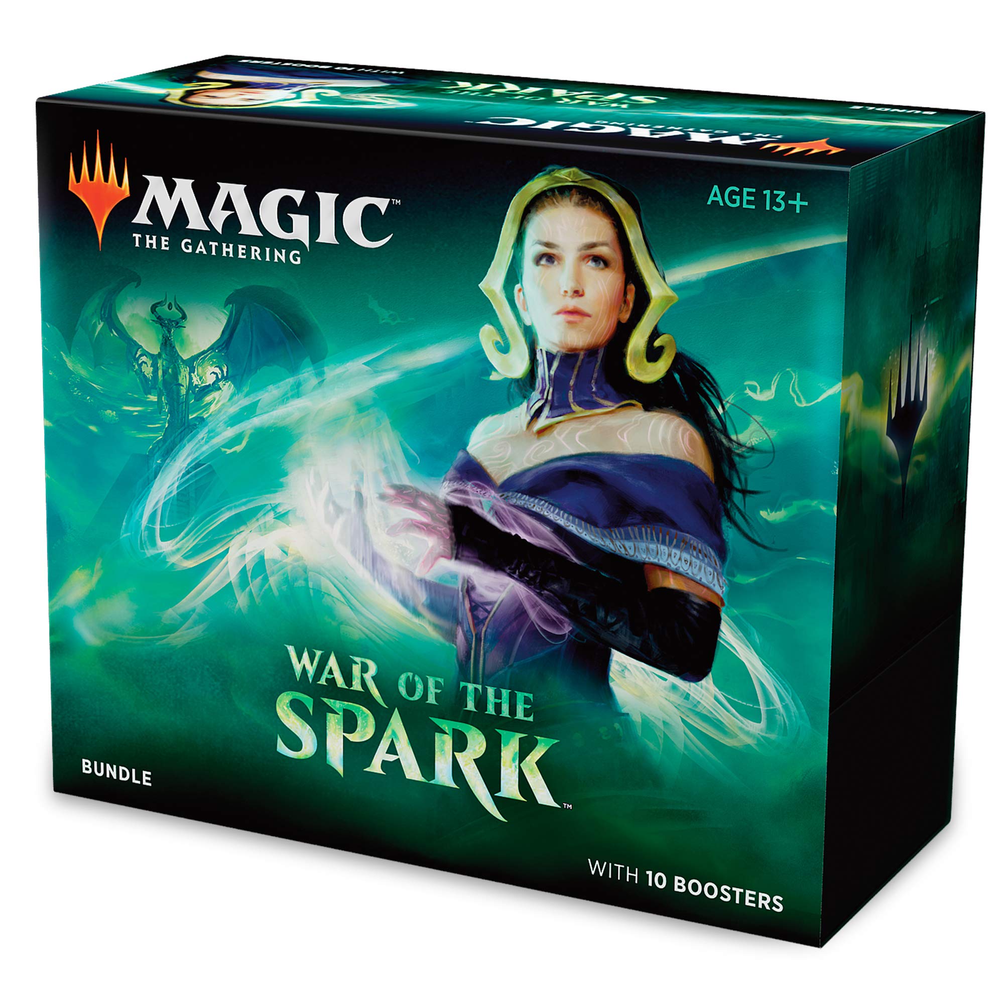 Magic: The Gathering War of The Spark Bundle - 10 Booster Packs with Planeswalker in Every Pack | MTG Card Game Accessories | Perfect for Collectors and Tournament Players