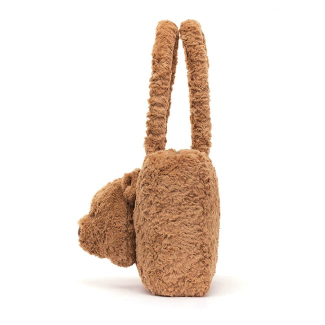 Jellycat Bartholomew Bear Tote Bag - Cute & Durable Canvas Shopping Bag for Women & Kids - Perfect for Groceries, Beach, School & Everyday Use