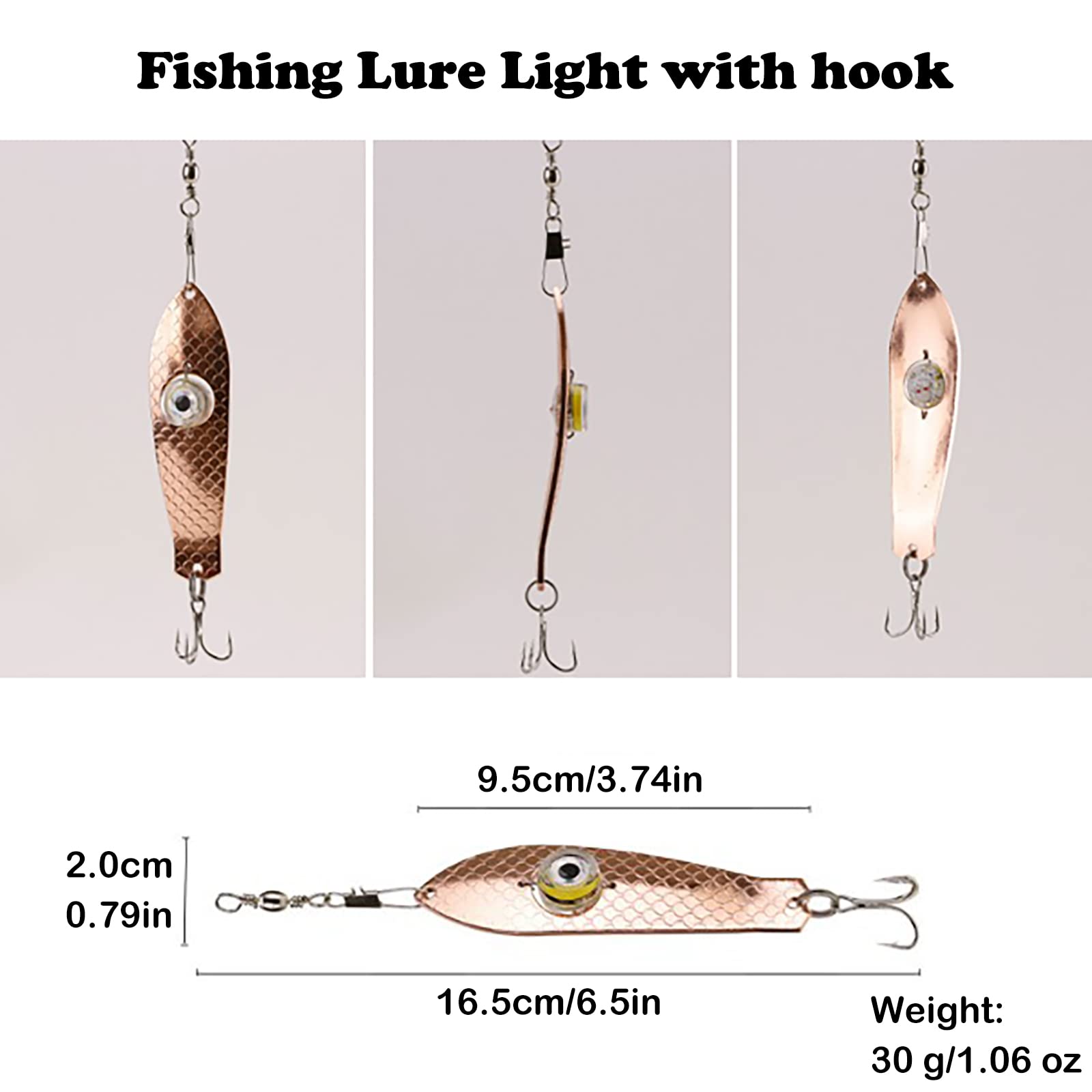 **2/4PCS LED Fishing Lures Kit - Deep Drop Flashing Strobe Lights, Water-Activated Bass Lures for Saltwater & Freshwater - Attracts Bass, Halibut & More - Perfect for Night Fishing & Deep Sea Angling**